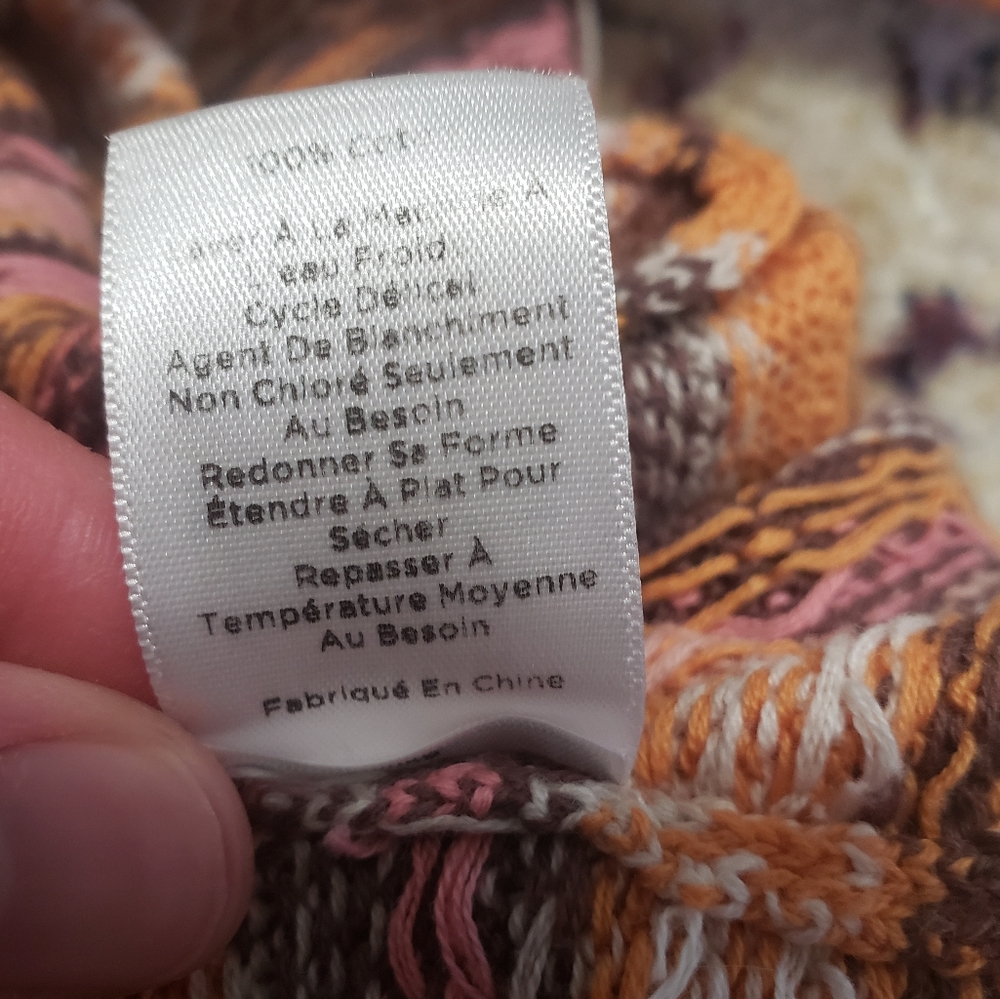 Talbots Fair Isle Cardigan Size Medium Petite - Picture 6 of 10